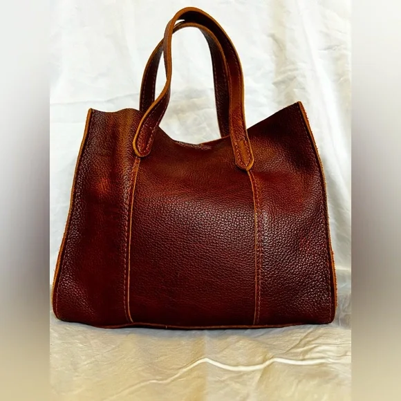 Portland Leather Goods Lola Crossbody Tote - Nutmeg - Picture 5 of 9